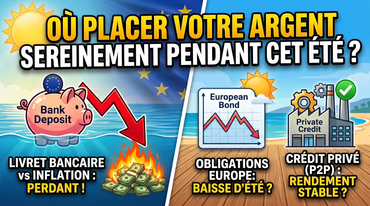 Où placer sereinement son argent en Europe cet été ? Le match Dépôts vs Obligations vs Crédit Privé